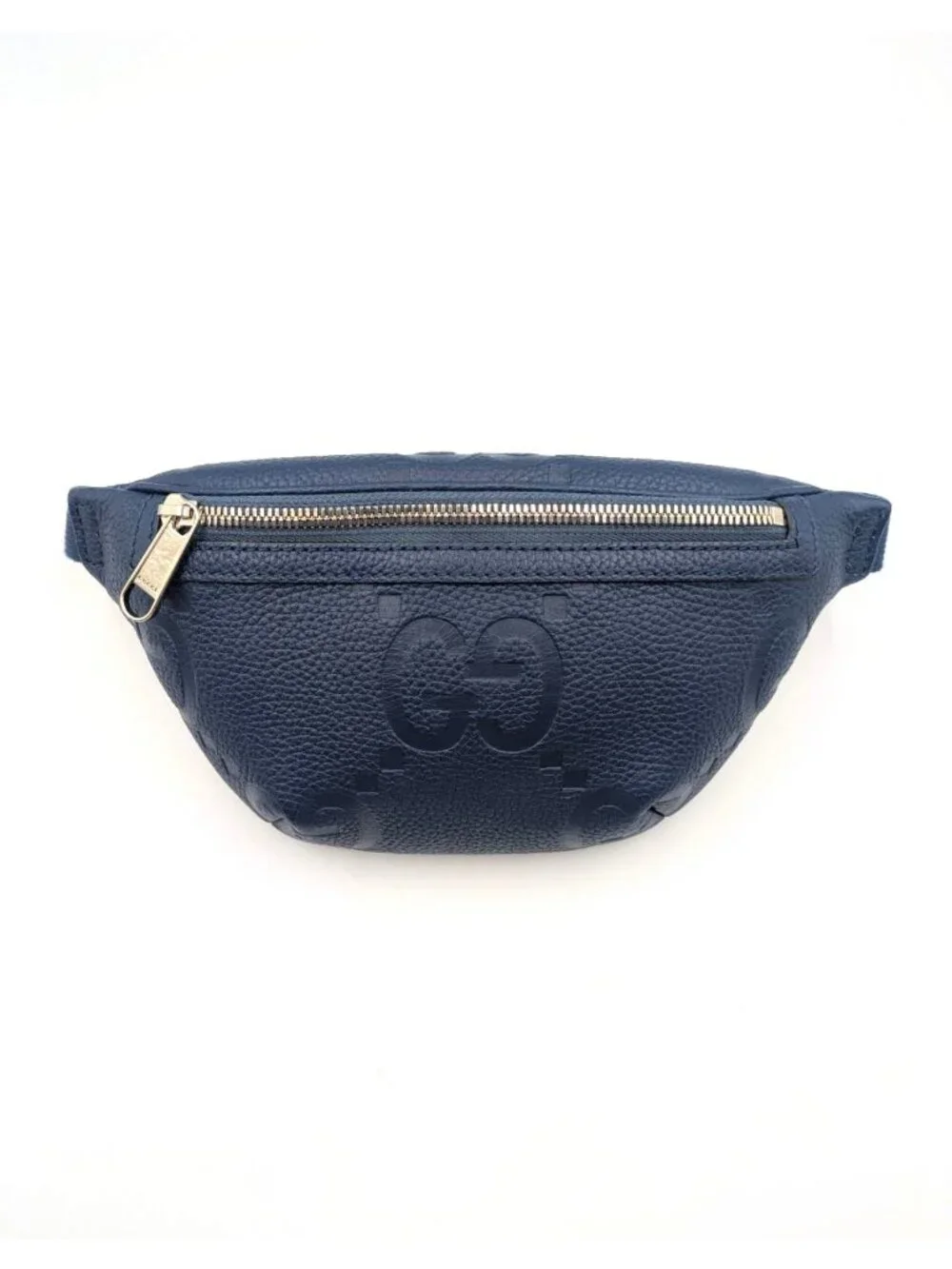 Gucci Jumbo GG Piuma Calfskin Belt Bag Navy 90cm 658582
